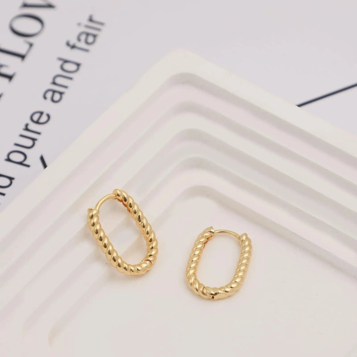 Kyerlyn Gold Twisted Rope Earrings - KYERLYN