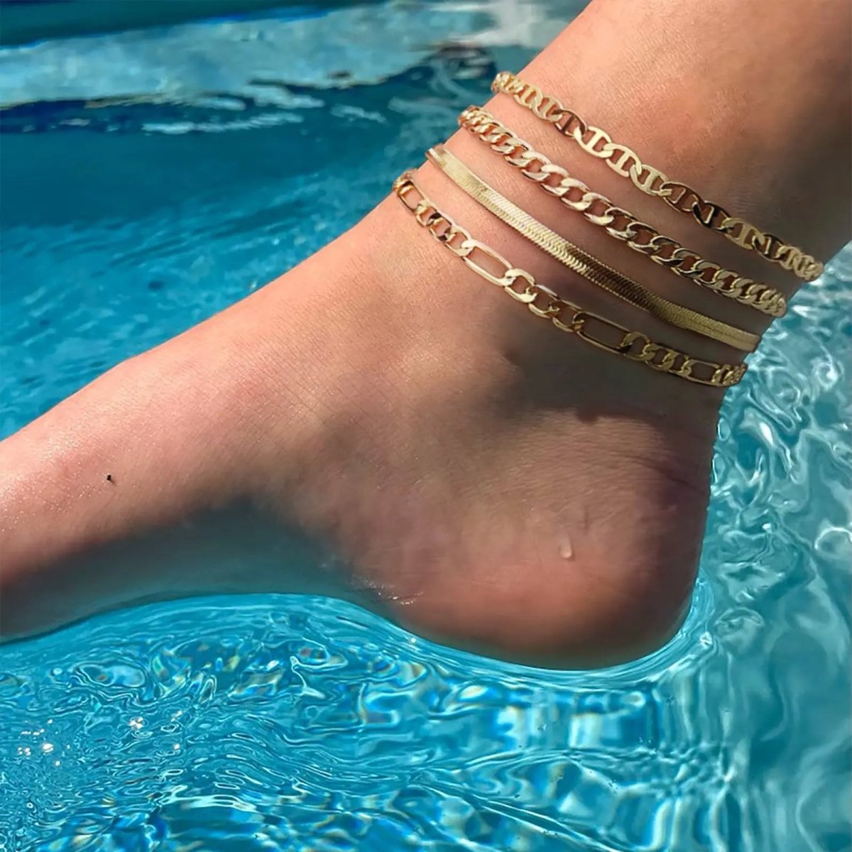 Kyerlyn Layered Ankle Bracelets - KYERLYN