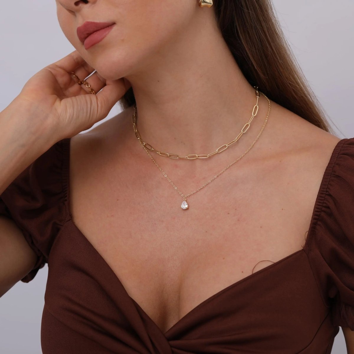 Kyerlyn Layered Diamond CZ Necklaces - KYERLYN