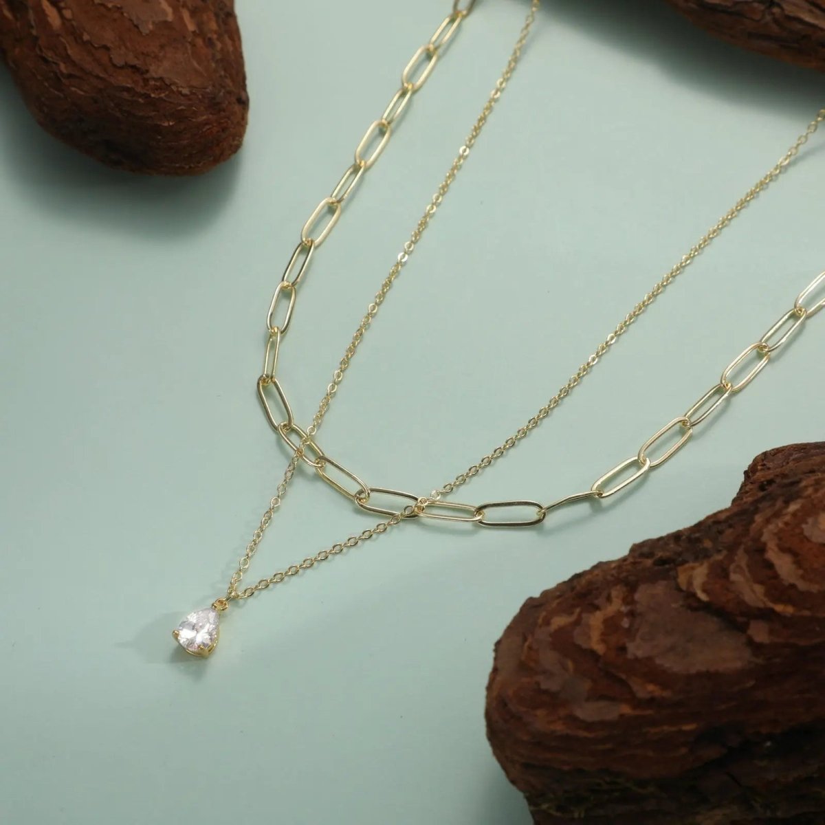 Kyerlyn Layered Diamond CZ Necklaces - KYERLYN