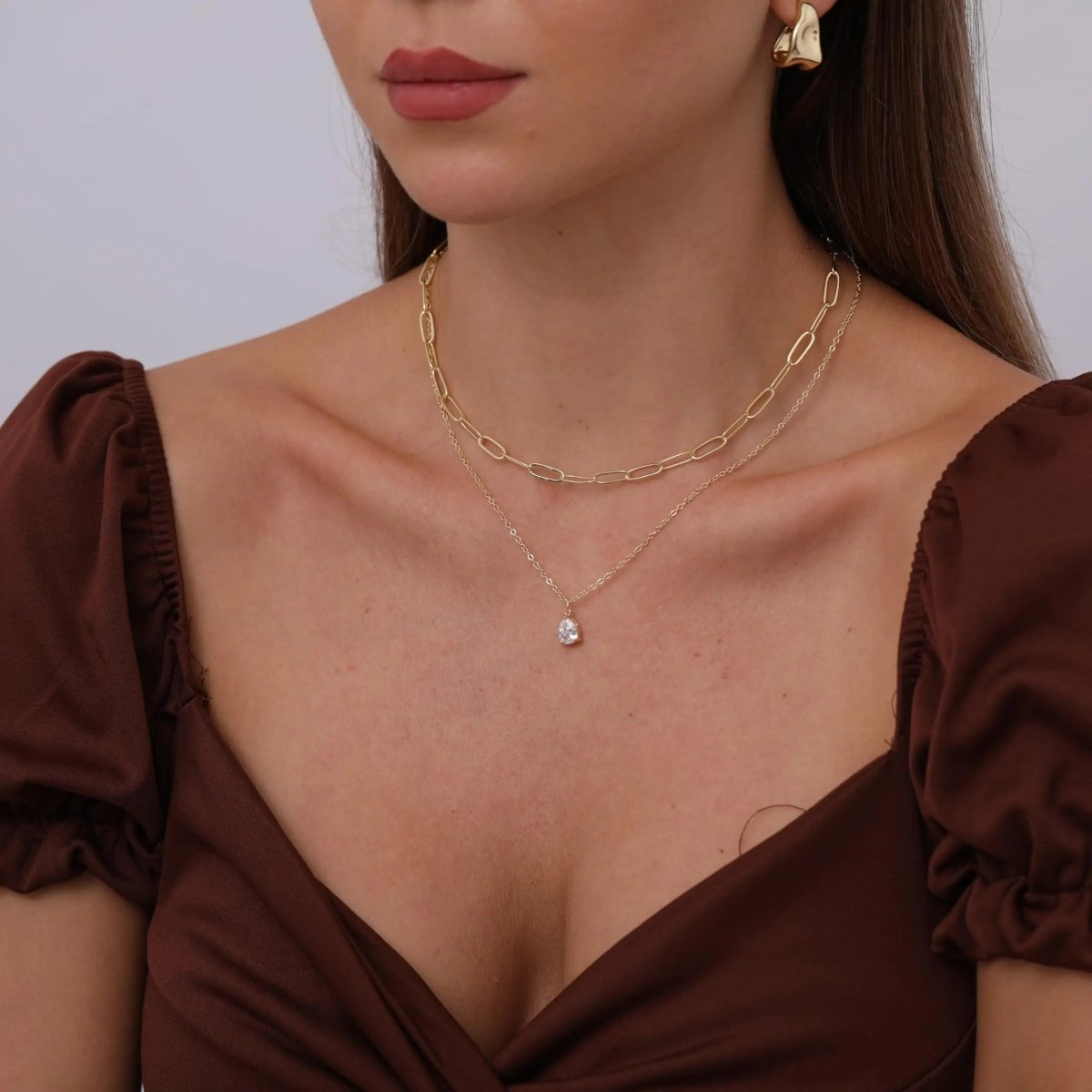 Kyerlyn Layered Diamond CZ Necklaces - KYERLYN