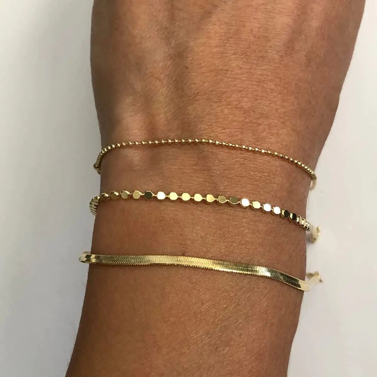 Kyerlyn Layered Gold Plated Dot Bracelets - KYERLYN