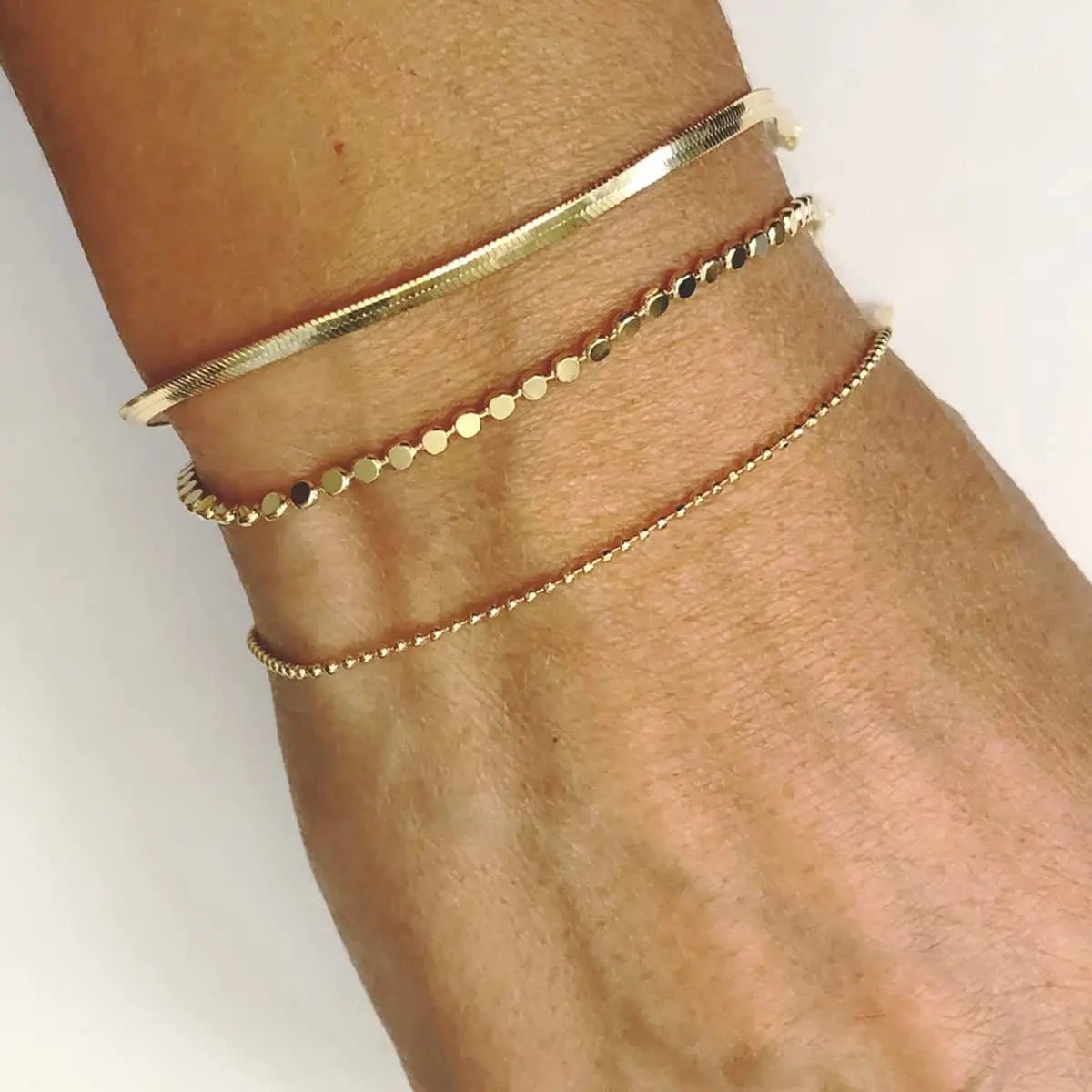 Kyerlyn Layered Gold Plated Dot Bracelets - KYERLYN