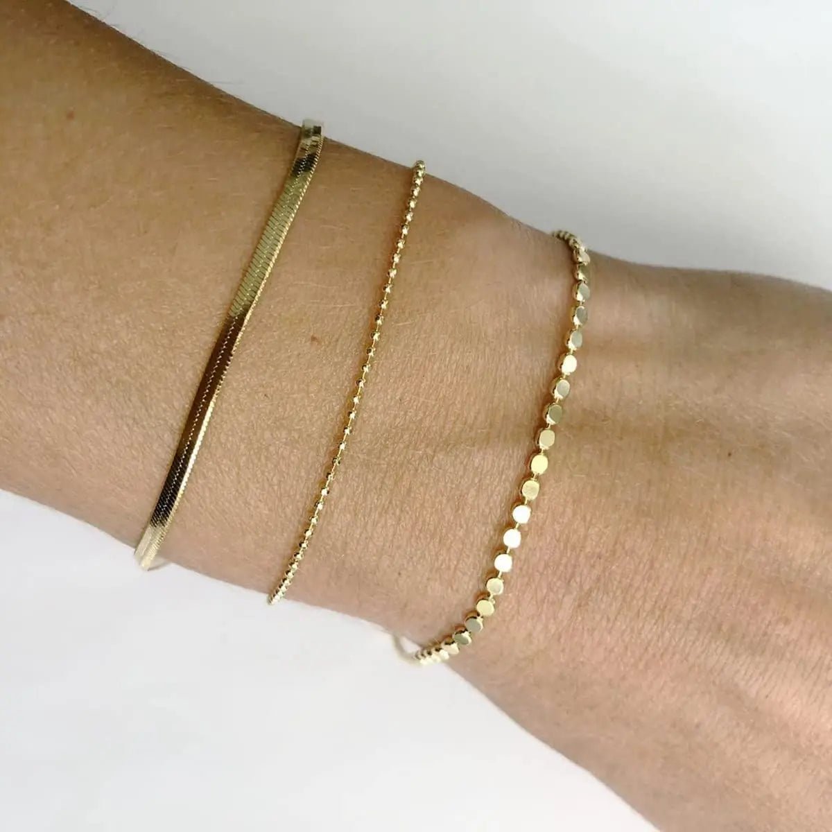 Kyerlyn Layered Gold Plated Dot Bracelets - KYERLYN