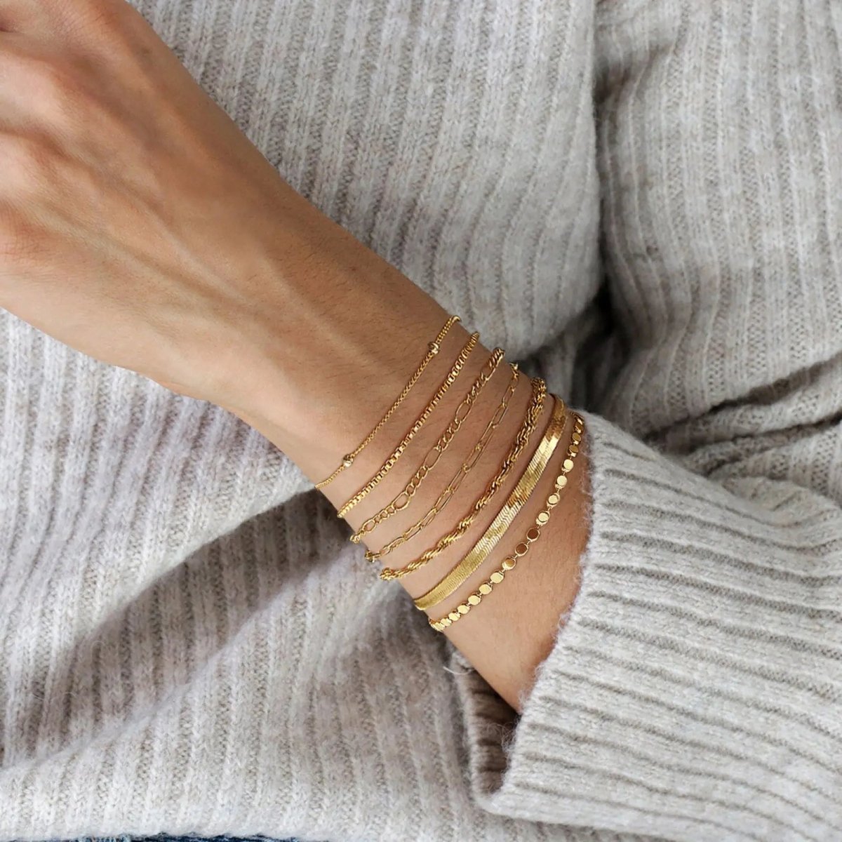 Kyerlyn Layered Gold/Silver Bracelets - KYERLYN