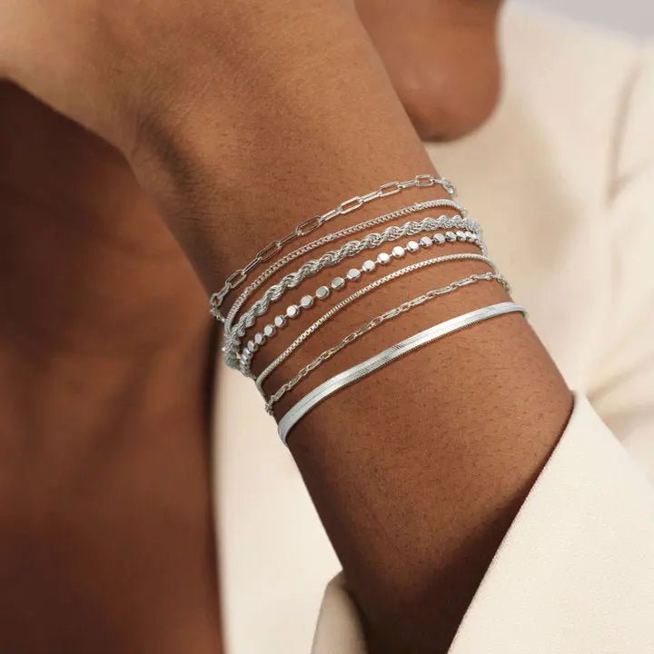 Kyerlyn Layered Gold/Silver Bracelets - KYERLYN