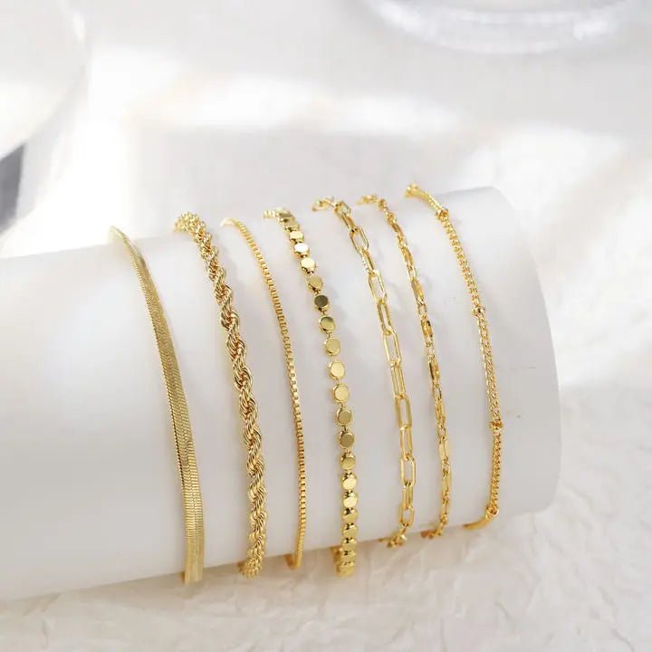 Kyerlyn Layered Gold/Silver Bracelets - KYERLYN