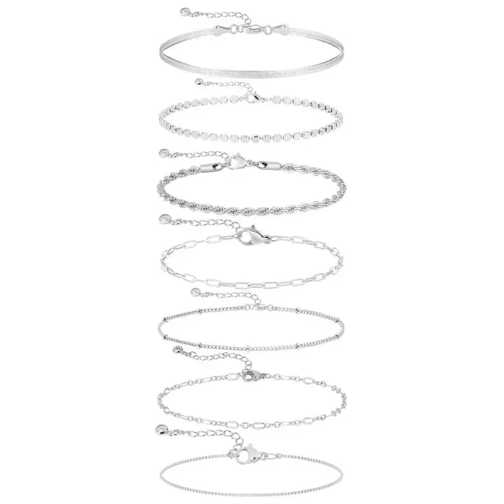 Kyerlyn Layered Gold/Silver Bracelets - KYERLYN