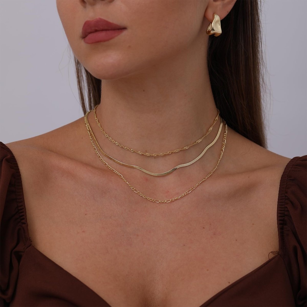 Kyerlyn Layered Rope Figaro Necklaces - KYERLYN