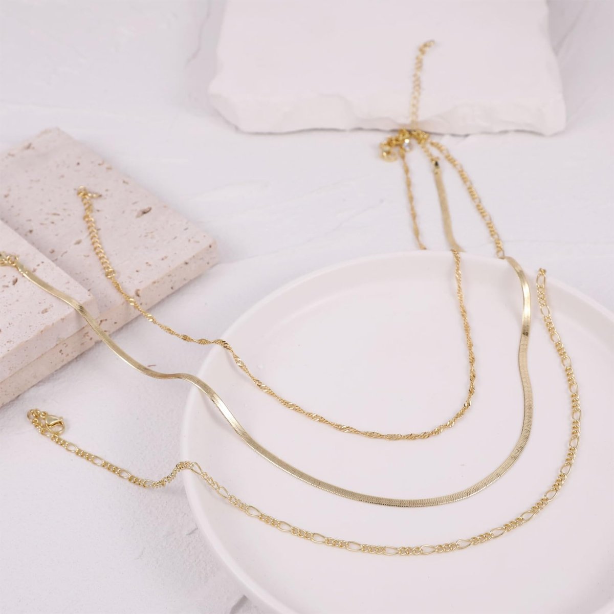 Kyerlyn Layered Rope Figaro Necklaces - KYERLYN