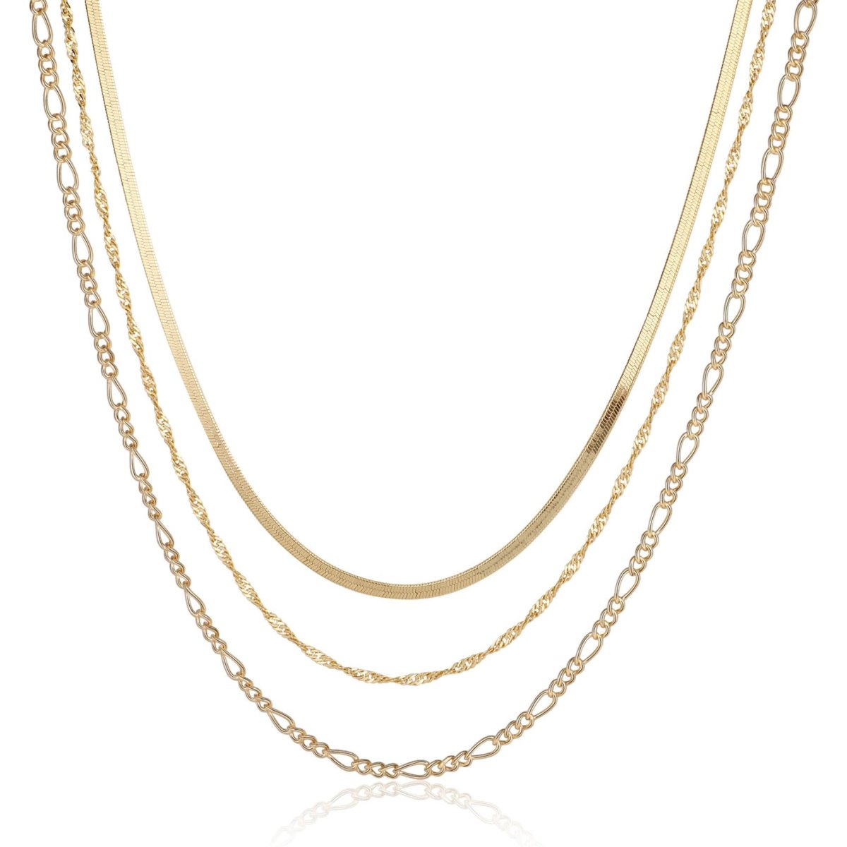 Kyerlyn Layered Rope Figaro Necklaces - KYERLYN