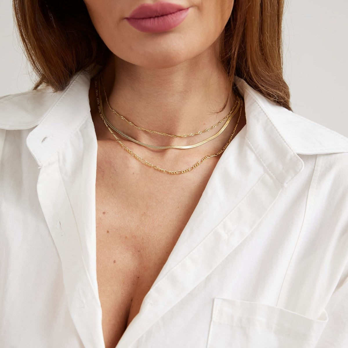 Kyerlyn Layered Rope Figaro Necklaces - KYERLYN