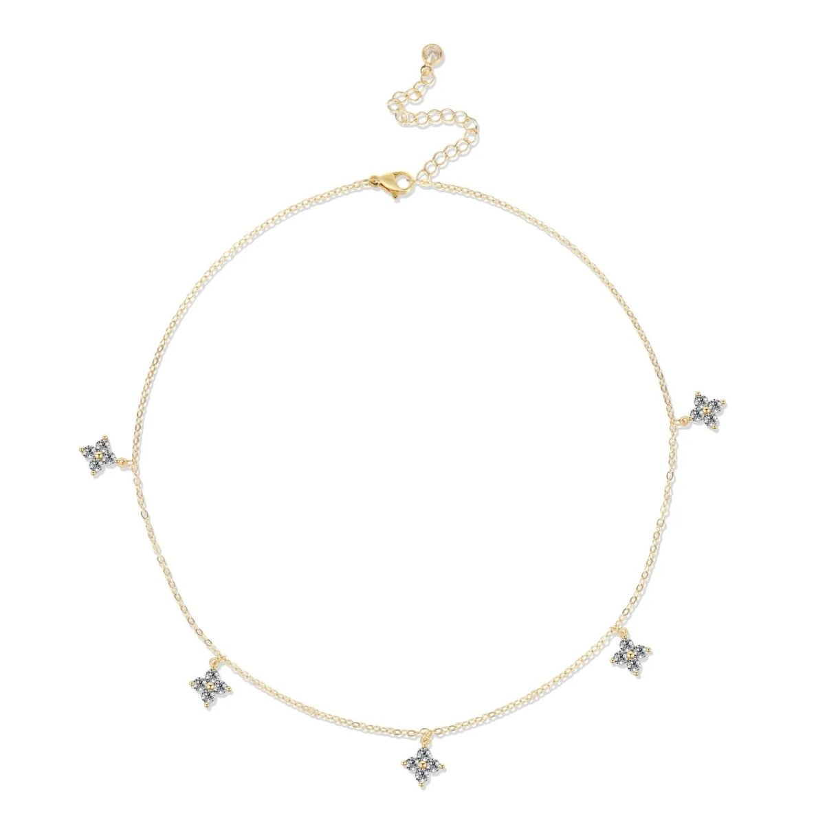 Kyerlyn Simple Diamond Choker Necklaces - KYERLYN