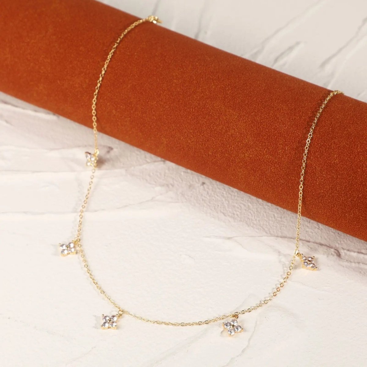 Kyerlyn Simple Diamond Choker Necklaces - KYERLYN