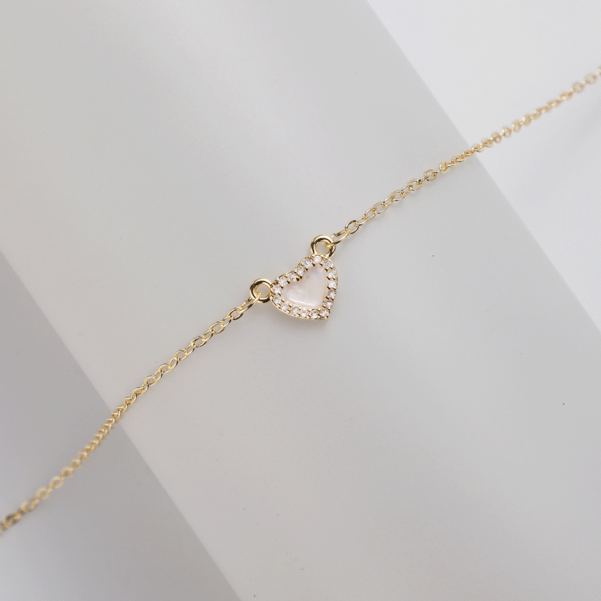 Kyerlyn Tiny CZ Heart Necklaces - KYERLYN