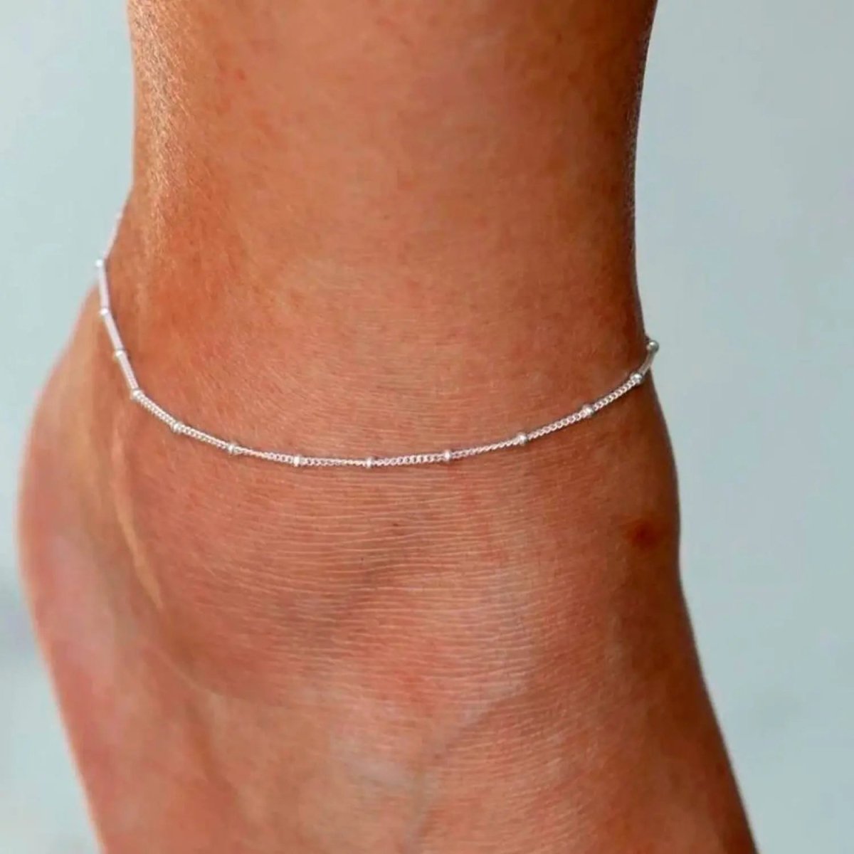 Silver Satellite Ankle Bracelets - KYERLYN